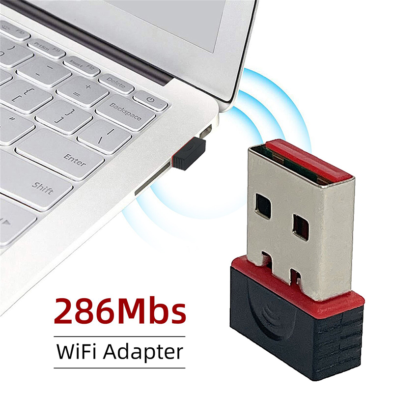 Power Over Ethernet - Беспроводной мини-USB-адаптер Wi-Fi 2,4 ГГц, сетевая