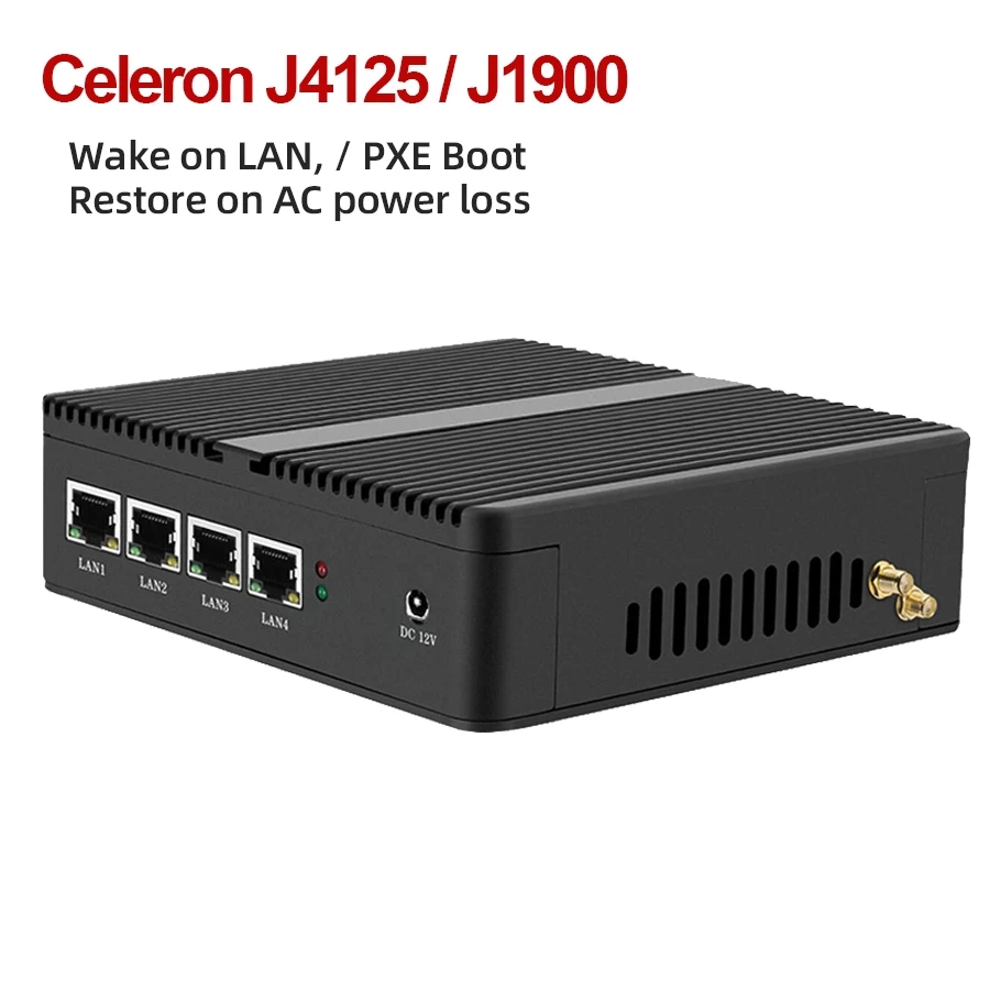 Thin Client Mini Pc - Мини-ПК без вентилятора для маршрутизатора/межсетевого экрана