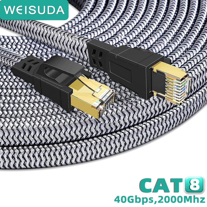 Power Over Ethernet - Кабель Ethernet CAT 8, 40 Гбит/с,