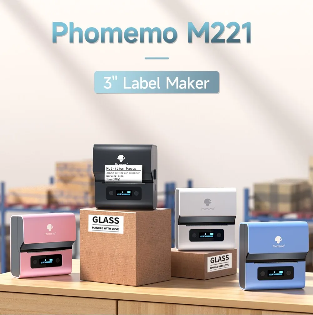 Real Phomemo M221 3-дюймовый в – обзор и цена Label Printer Thermal