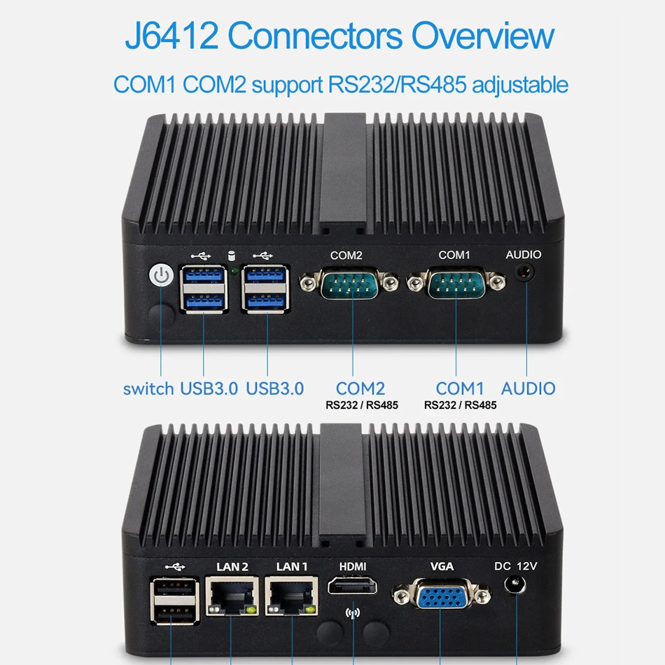 XCY Мини-ПК Intel Celeron J641 – обзор и цена Thin Client Mini Pc